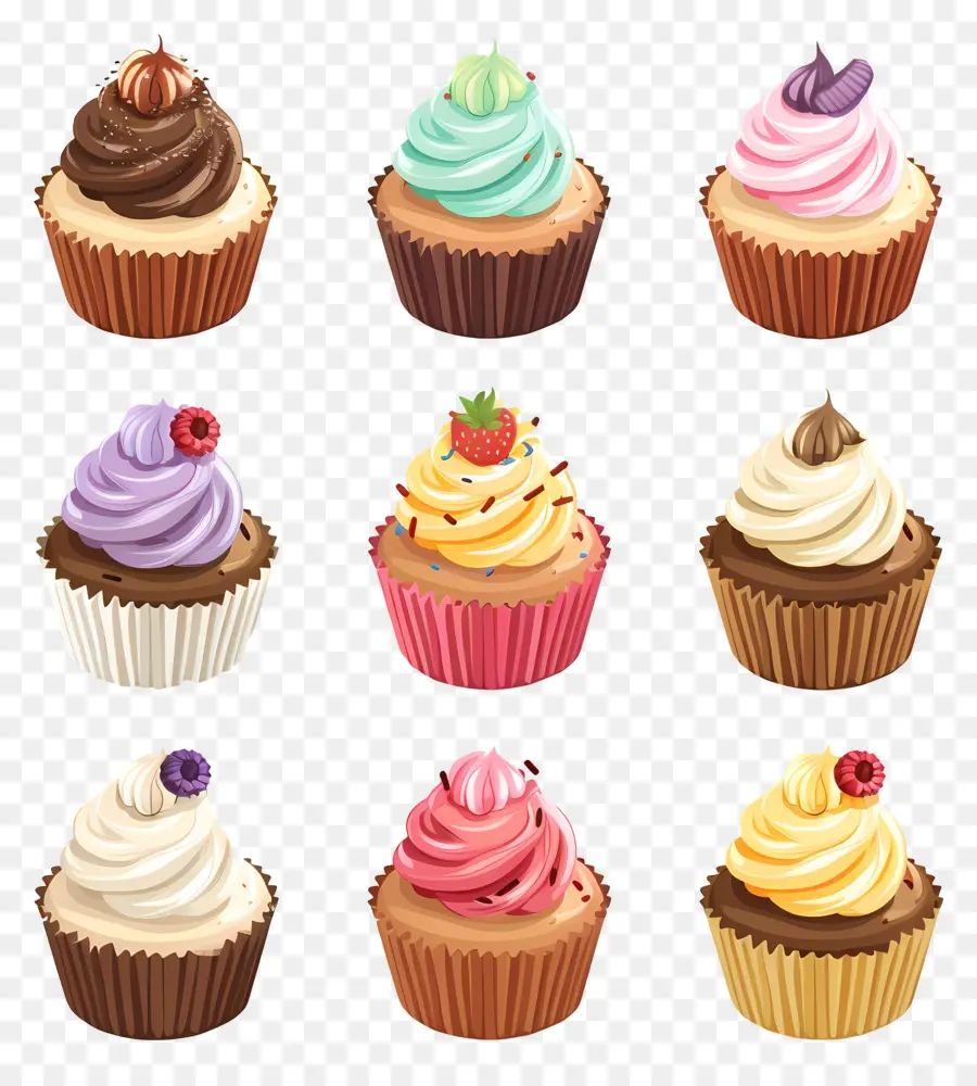 Petits Gâteaux，Petits Gâteaux Colorés PNG