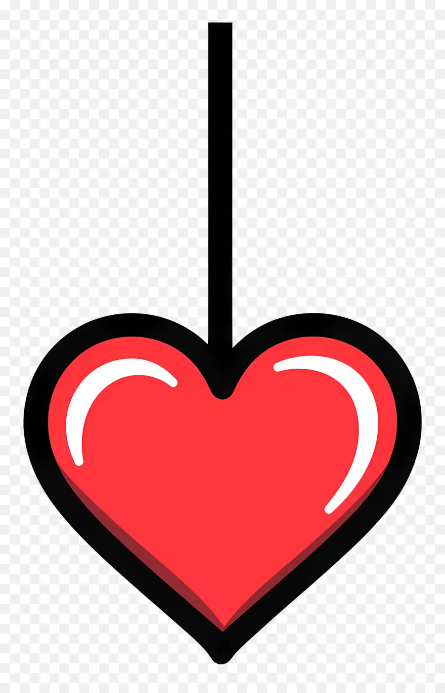 Amour Suspendu，Coeur Suspendu PNG