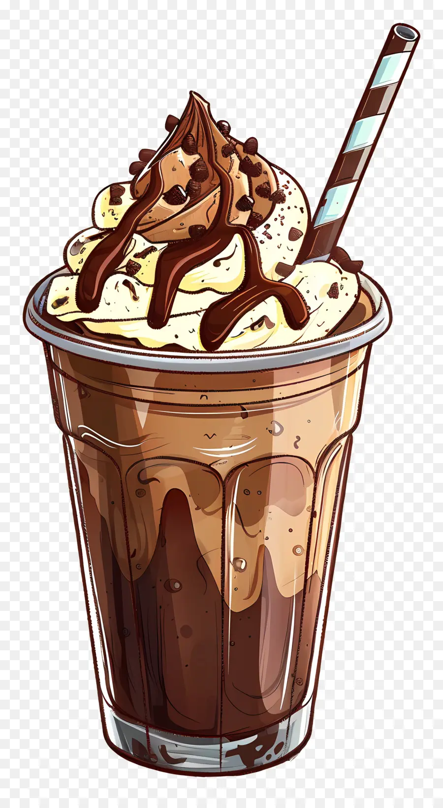 Frappuccino，Milk Shake Au Chocolat PNG