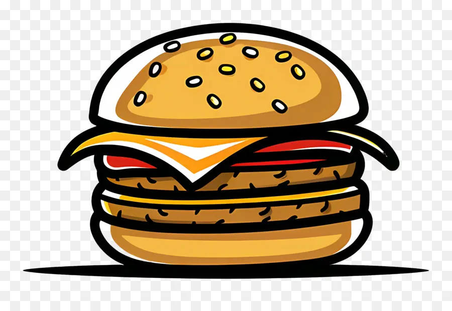 Logo De Hamburger，Hamburger De Dessin Animé PNG