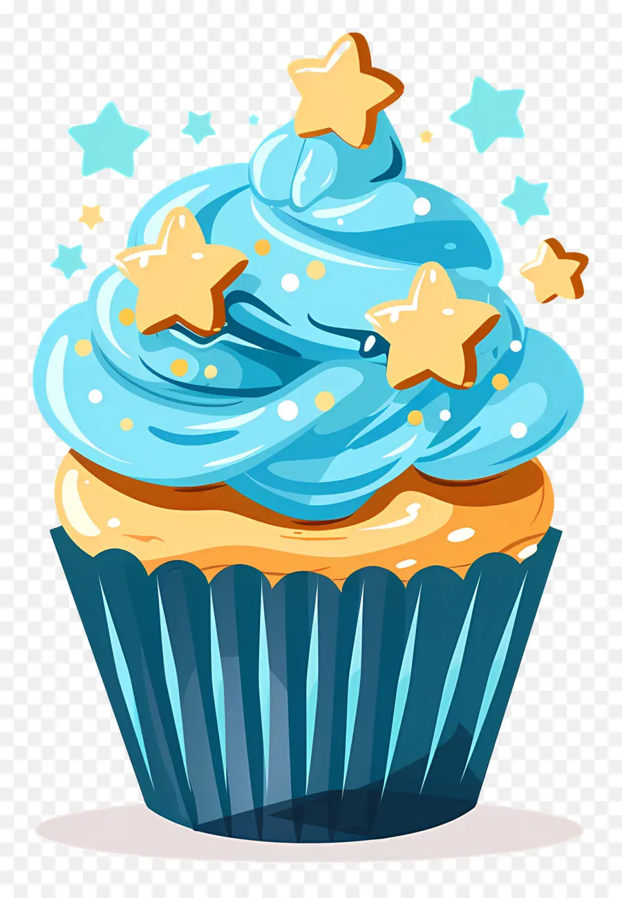 Petit Gâteau Animé，Petit Gâteau Bleu PNG