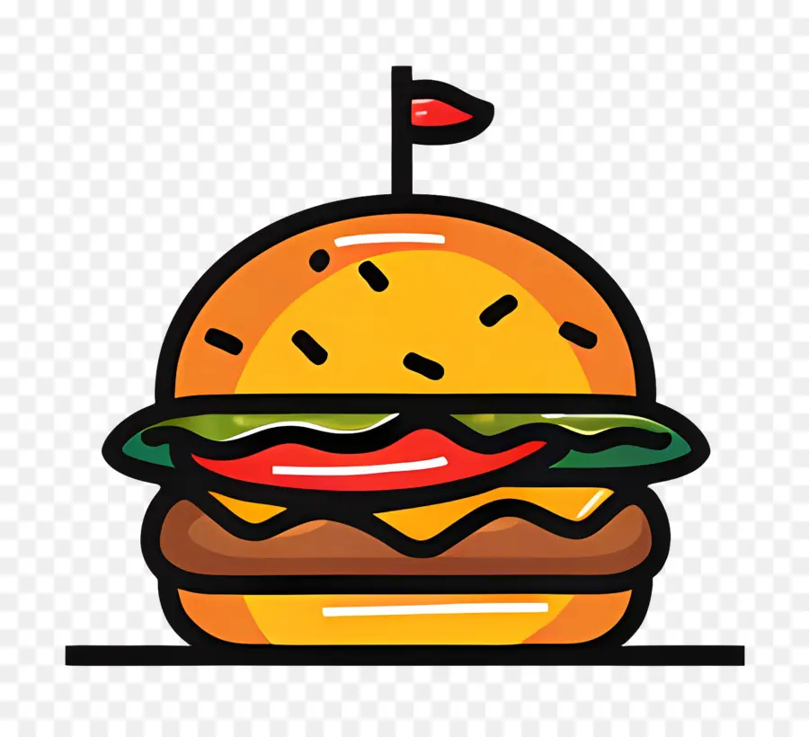 Logo De Hamburger，Hamburger Simple PNG