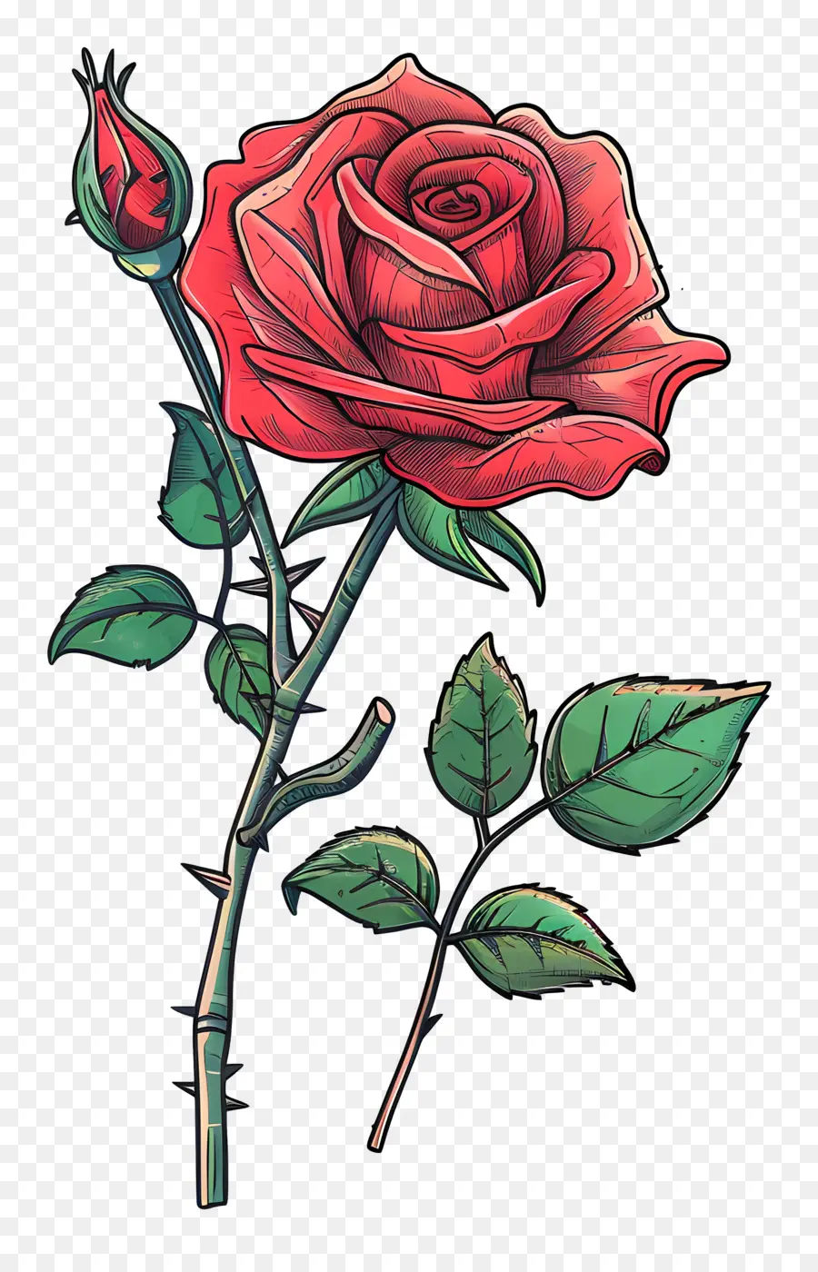 Rose Rouge，Fleur PNG