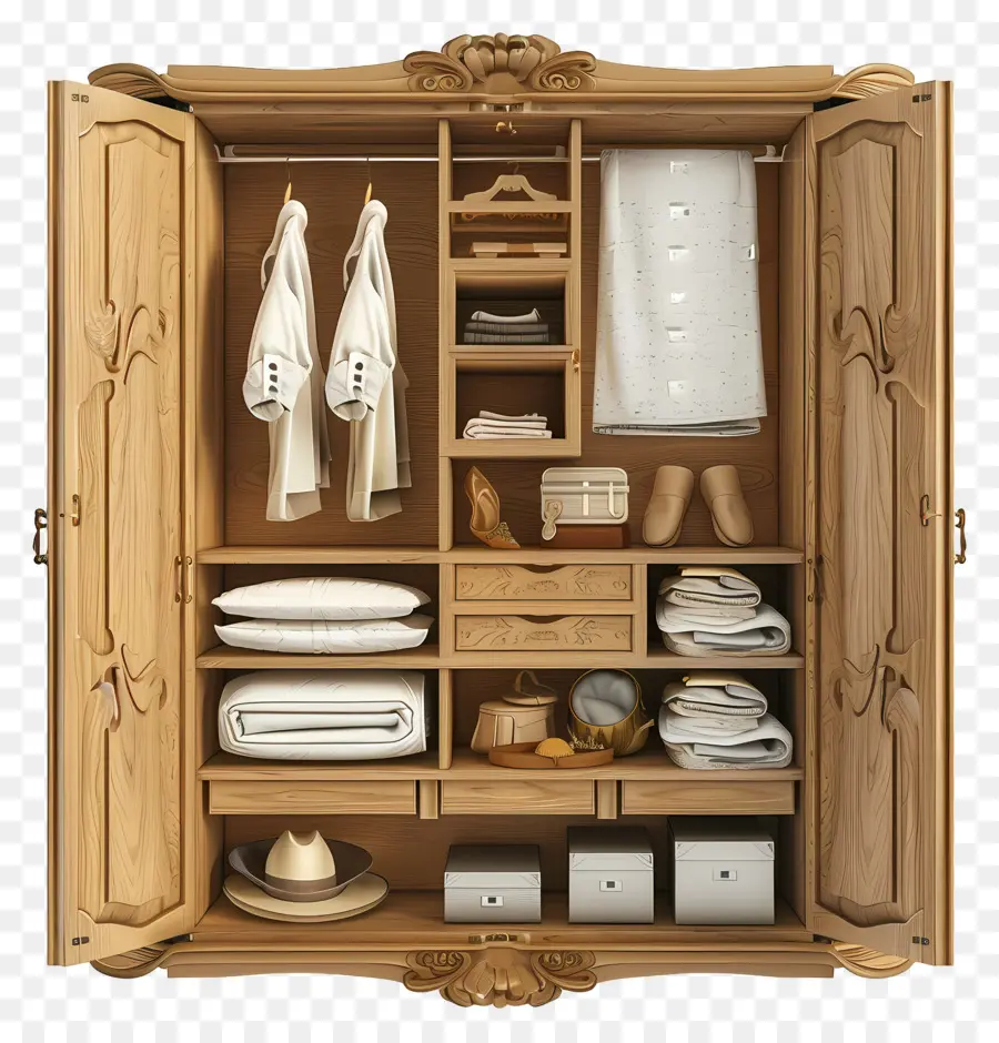 Vue De Dessus De L'armoire，Armoire Classique PNG