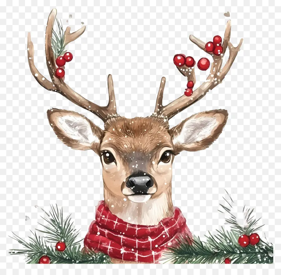 Cerf De Noël，Cerf Réaliste PNG