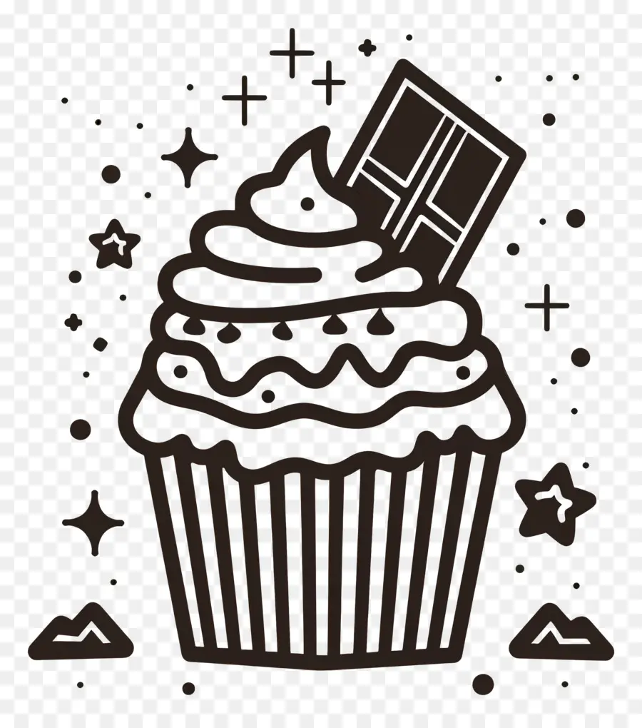 Aperçu Du Petit Gâteau，Cupcake Au Chocolat PNG