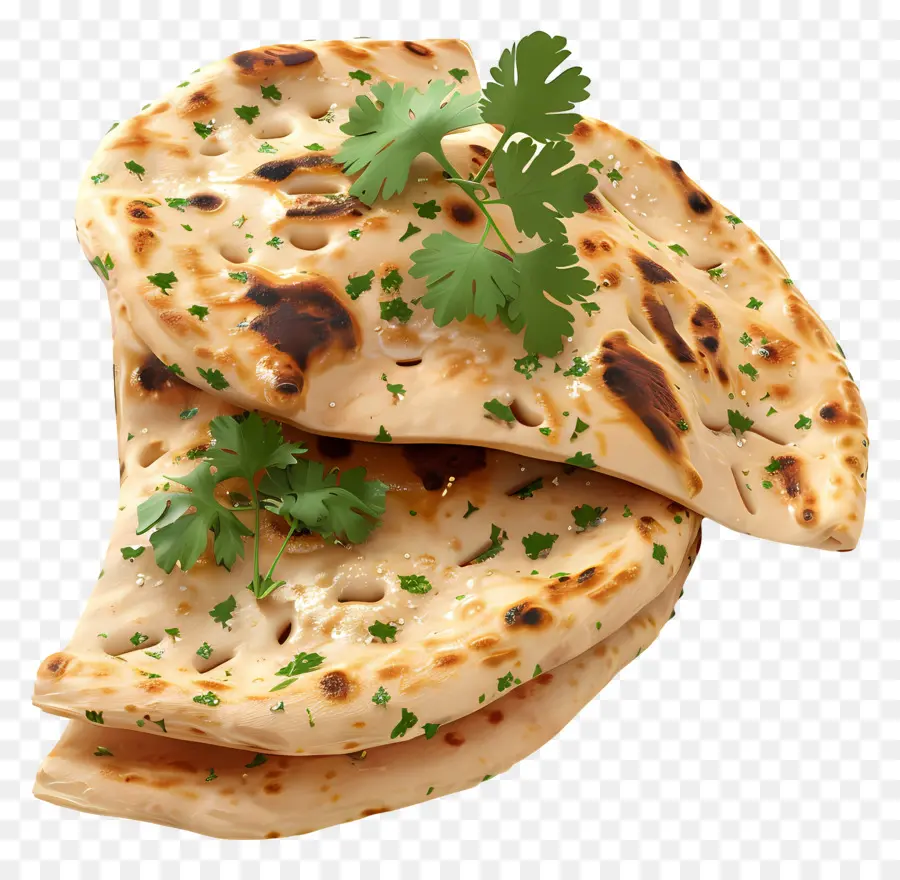 Pain Naan，Pain Plat Aux Herbes PNG