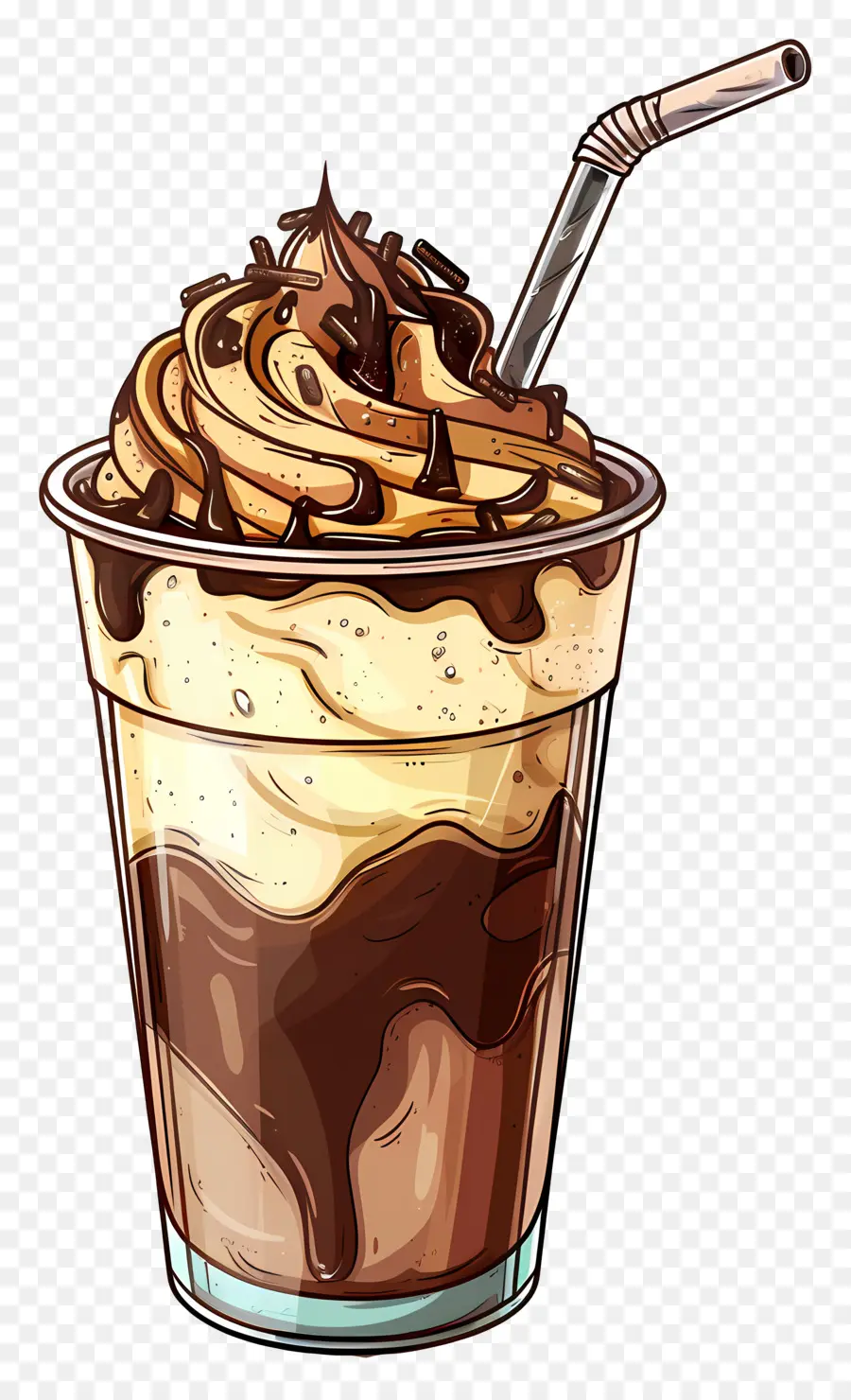 Frappuccino，Milk Shake Au Chocolat PNG