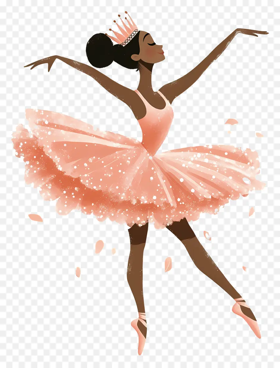 Ballet，Ballerine En Robe Rose PNG