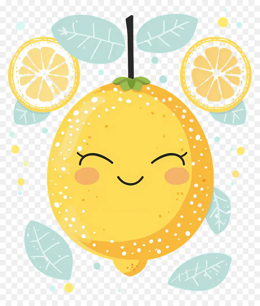 Citron Kawaii，Citron Joyeux PNG