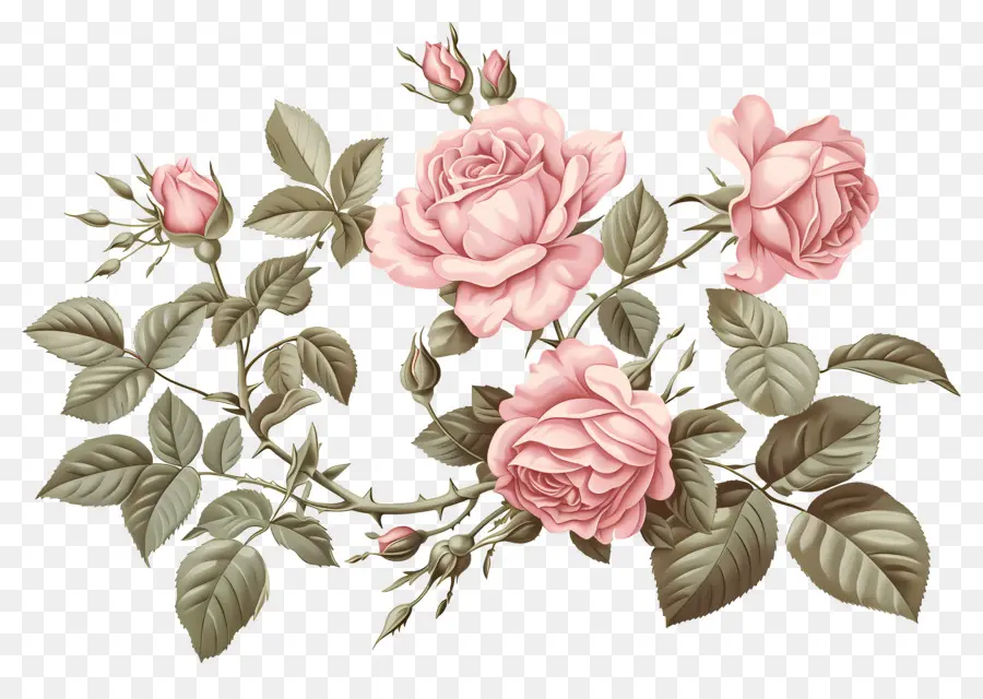 Roses Anciennes，Rose Rose PNG