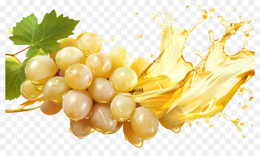 Éclaboussure De Raisins，Raisins Blancs PNG