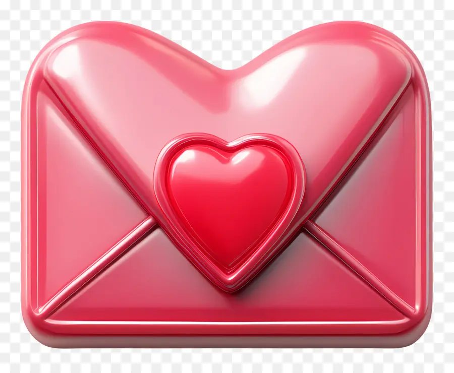 Courrier D'amour，Enveloppe Coeur PNG