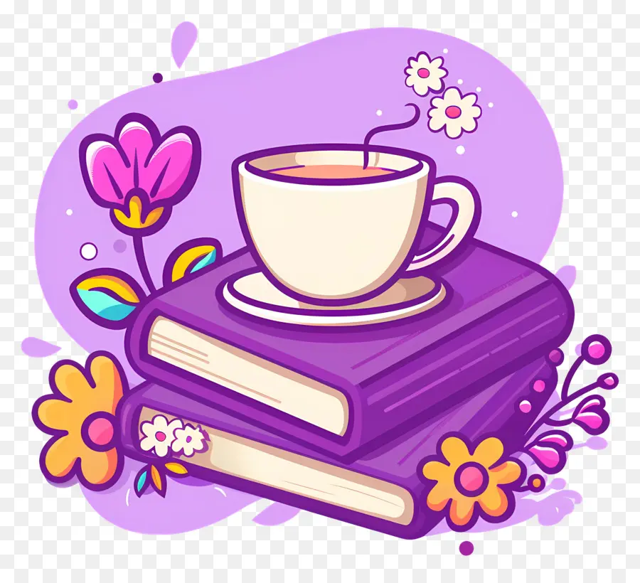 Livre Et Café，Livre Et Tasse PNG