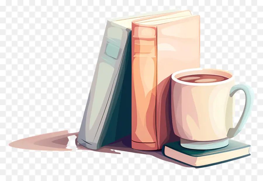 Livre Et Café，Livres Et Café PNG