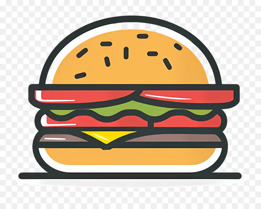 Logo De Hamburger，Hamburger Simple PNG