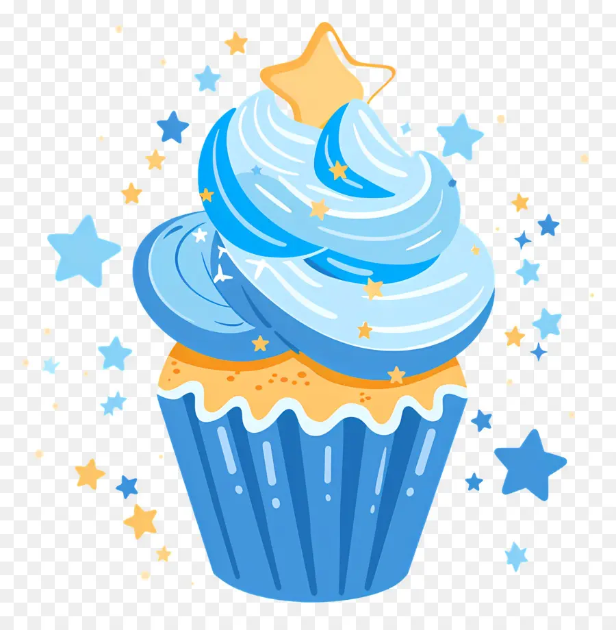 Petit Gâteau Animé，Petit Gâteau Bleu PNG