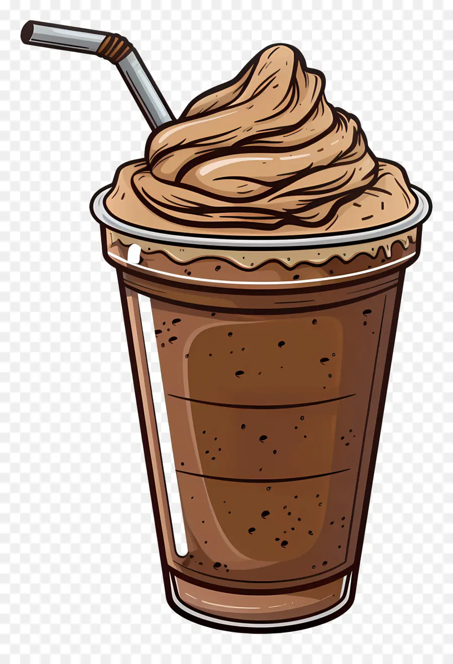 Café Froid，Milk Shake Au Chocolat PNG