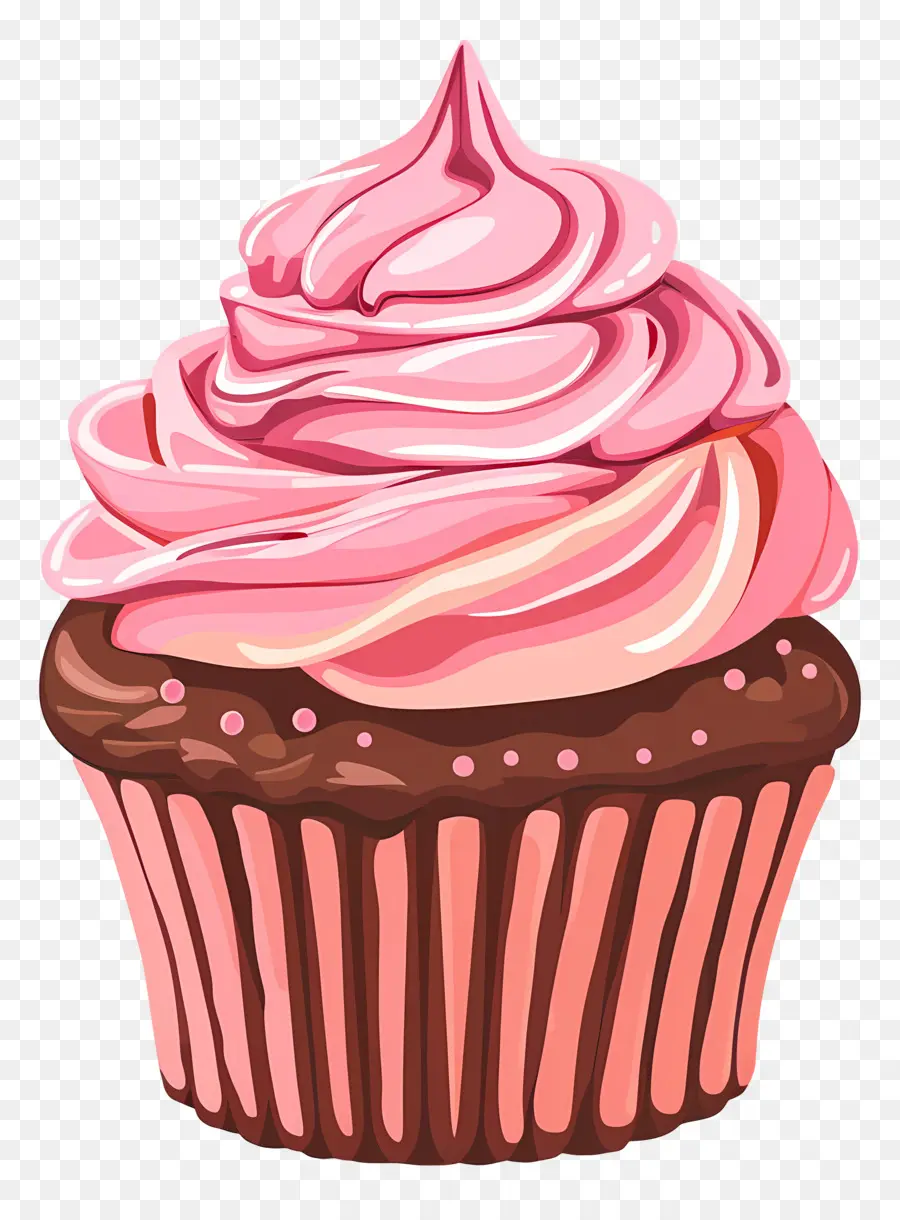 Petit Gâteau Mignon，Cupcake à La Cerise PNG