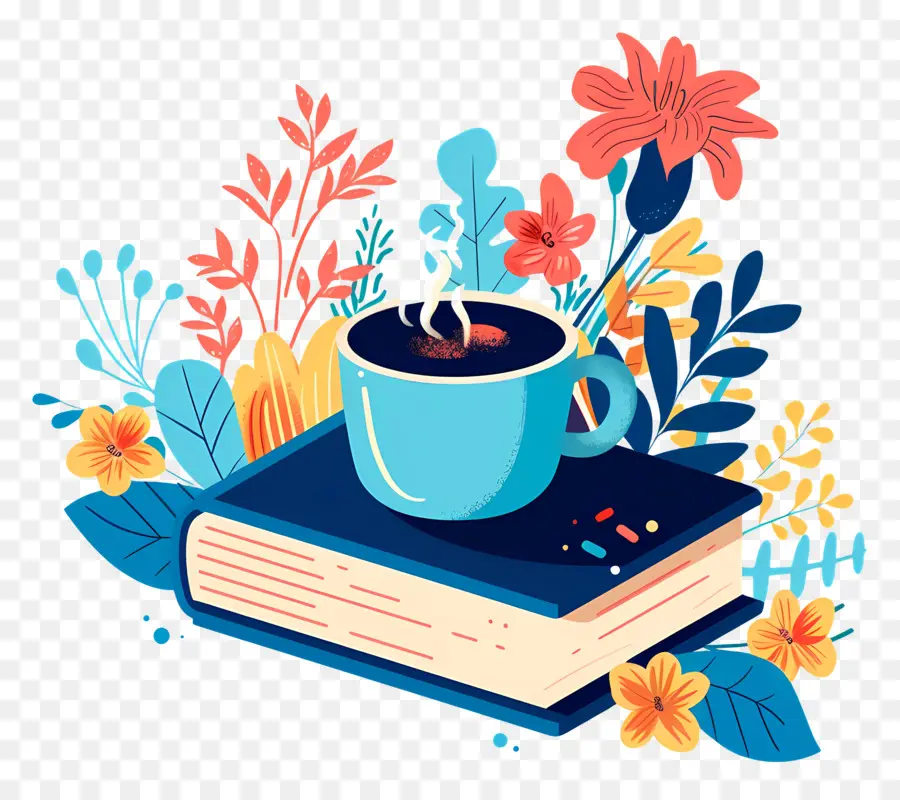 Livre Et Café，En Lisant PNG