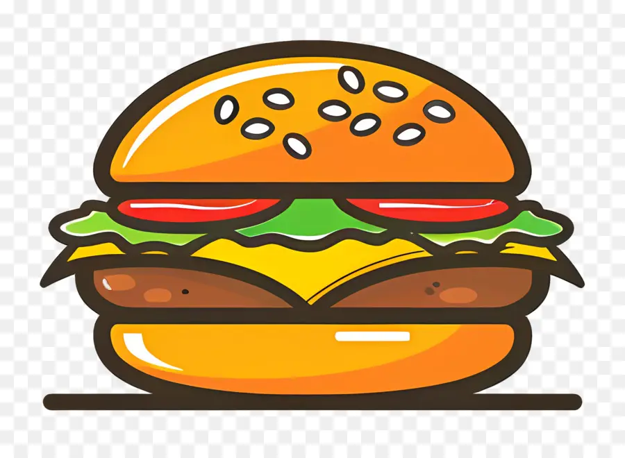 Logo De Hamburger，Hamburger De Dessin Animé PNG