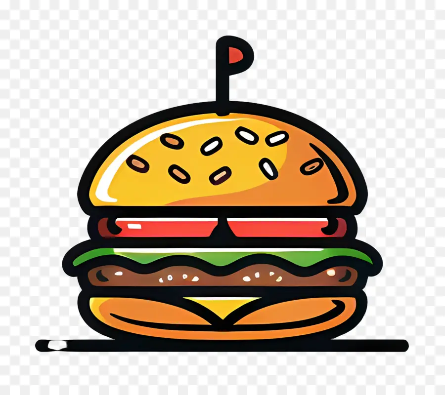 Logo De Hamburger，Hamburger Simple PNG