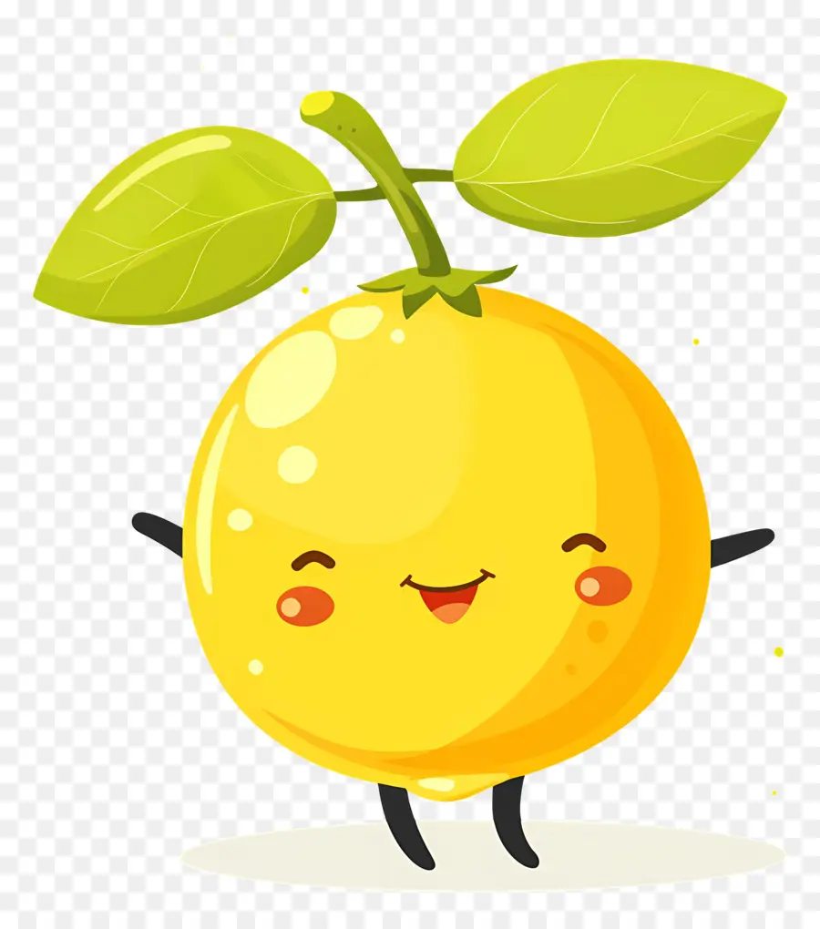 Citron Kawaii，Bonne Orange PNG