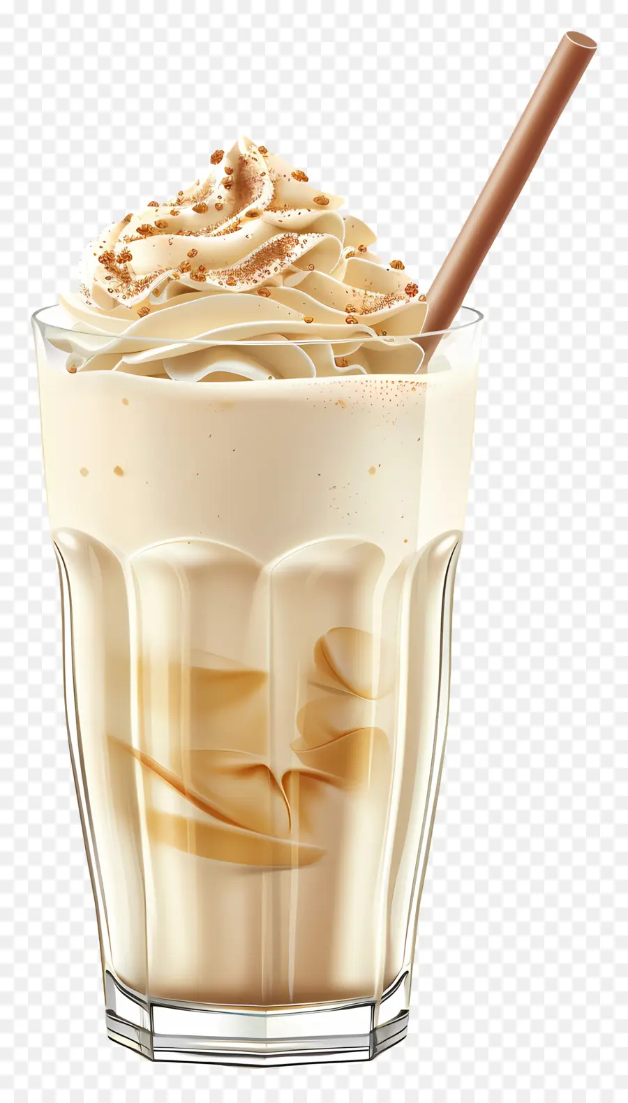 Milk Shake，Café Glacé à La Crème PNG