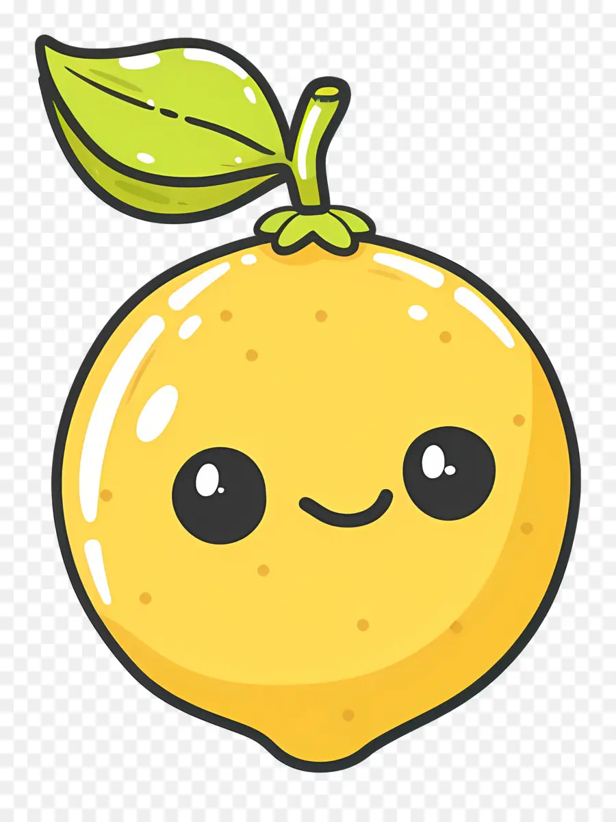 Citron Kawaii，Bonne Orange PNG