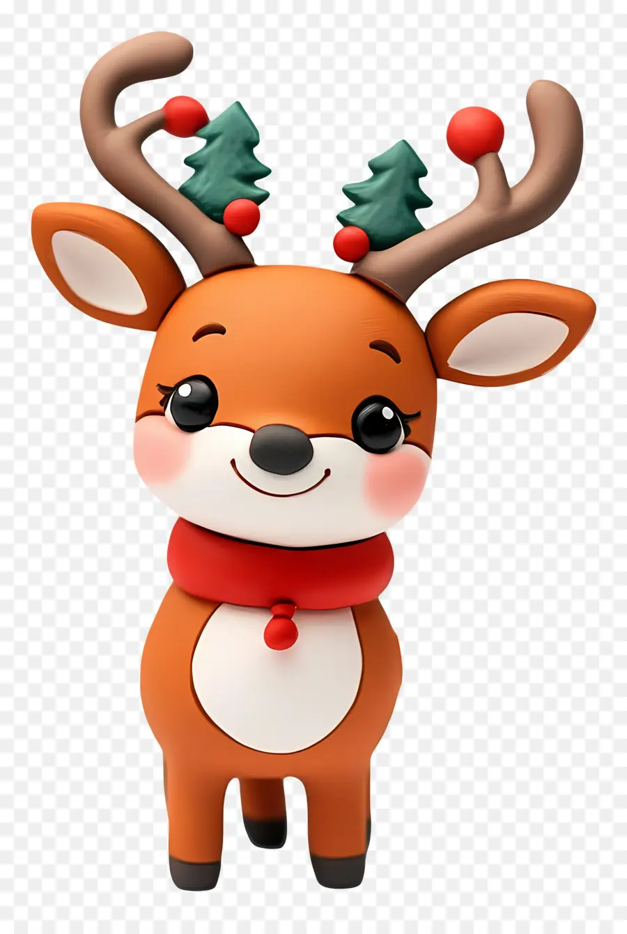 Cerf De Noël，Renne Mignon PNG