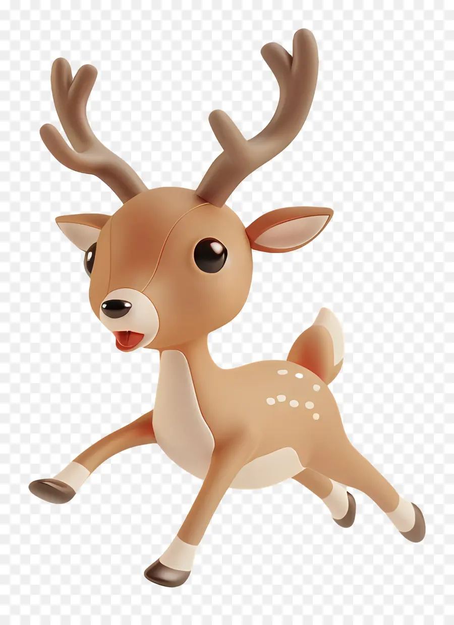 Cerf De Noël，Renne Mignon PNG