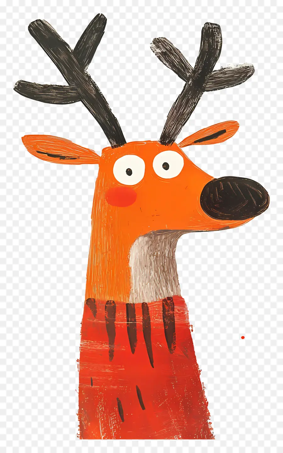 Cerf De Noël，Cerf De Dessin Animé PNG