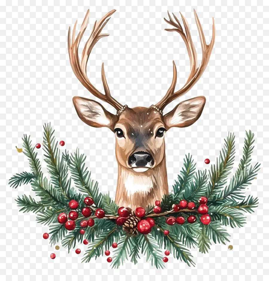 Cerf De Noël，Cerf Réaliste PNG