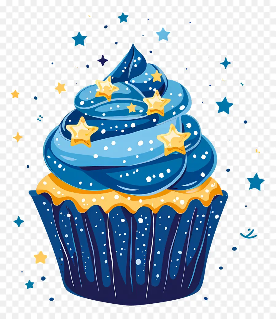 Petit Gâteau Animé，Petit Gâteau Bleu PNG