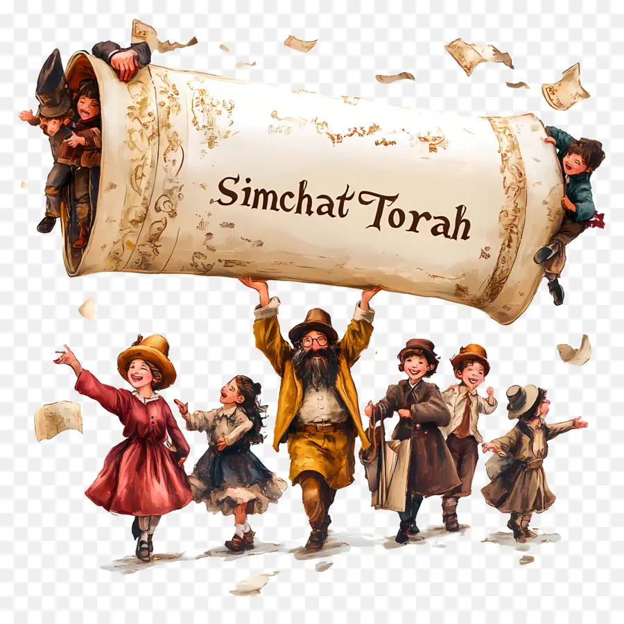 Sim'hat Torah，Célébration De Sim'hat Torah PNG