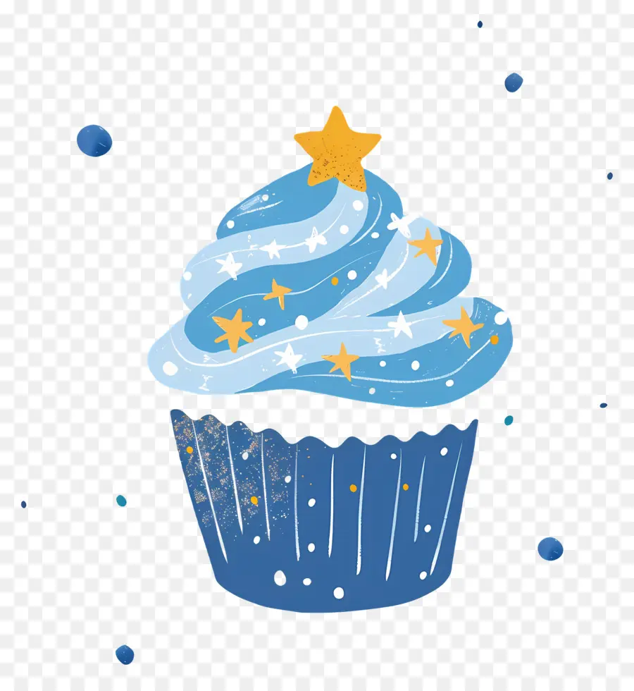 Petit Gâteau Animé，Petit Gâteau Bleu PNG