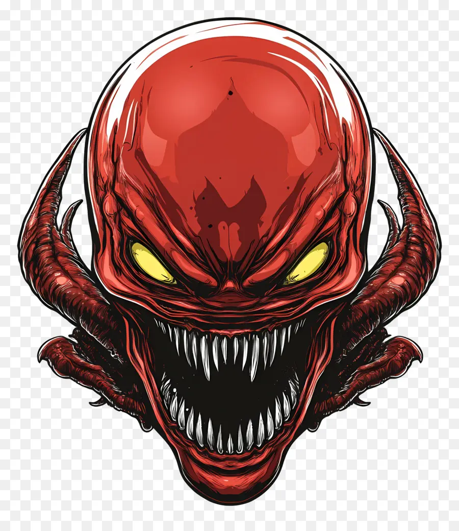 Extraterrestre Effrayant，Visage De Monstre PNG