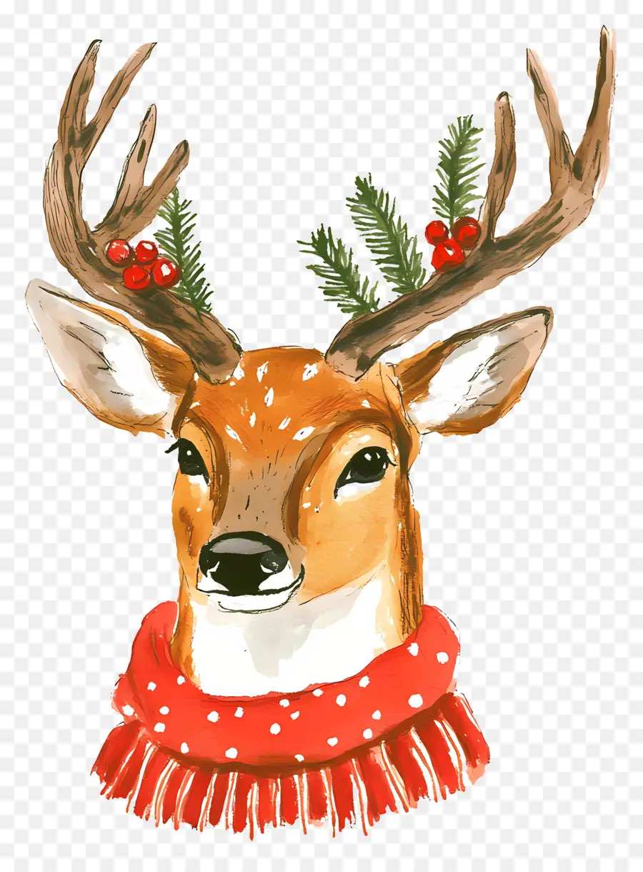 Cerf De Noël，Cerf Réaliste PNG