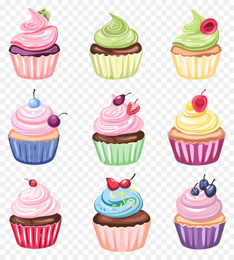 Petit Gâteau Mignon，Petits Gâteaux Colorés PNG