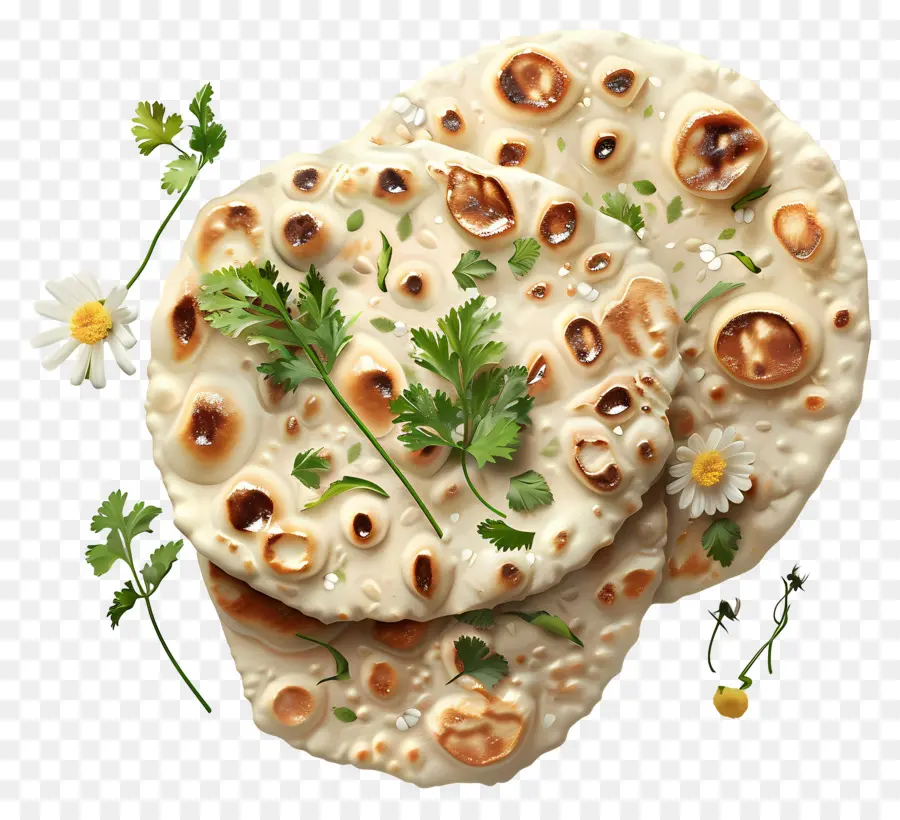 Pain Naan，Coriandre PNG