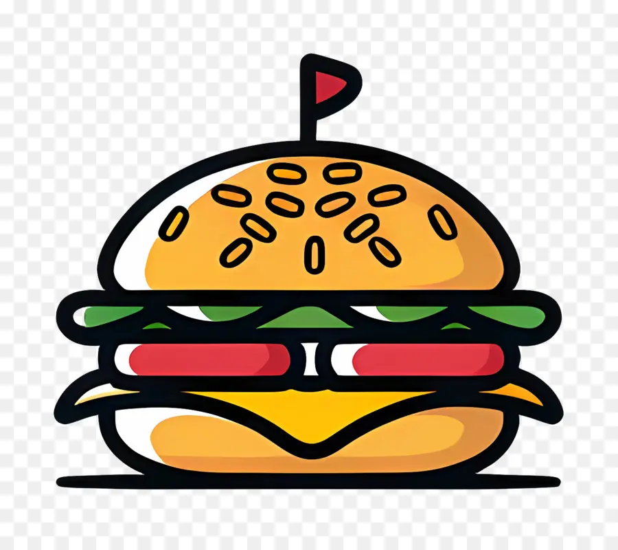 Logo De Hamburger，Hamburger Simple PNG