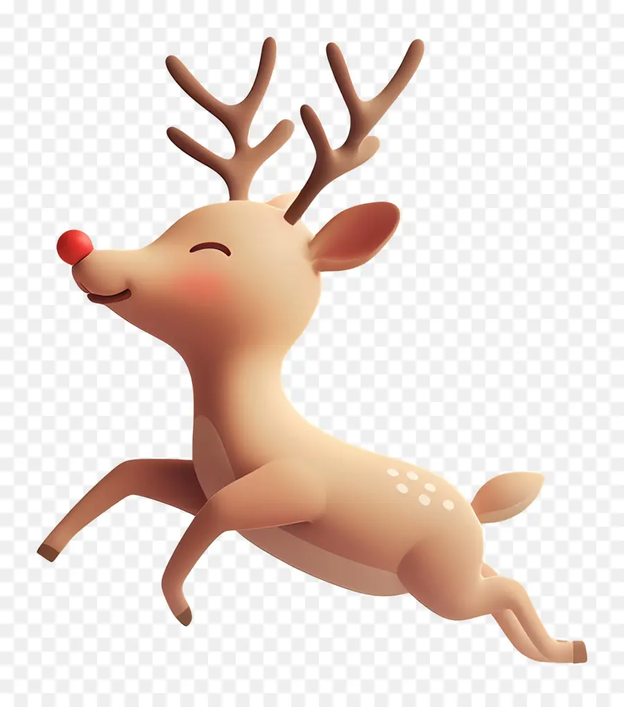 Cerf De Noël，Renne De Dessin Animé PNG