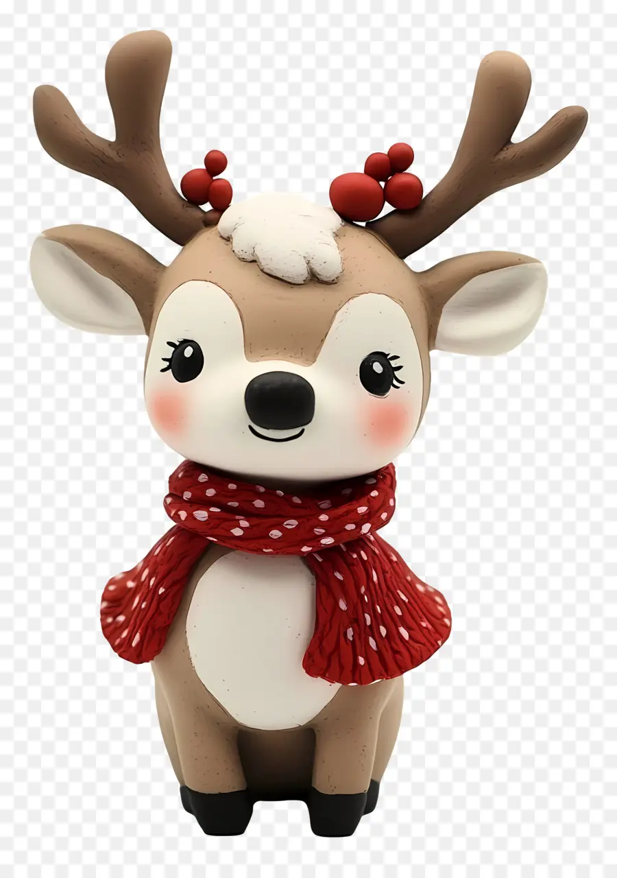 Cerf De Noël，Renne Mignon PNG