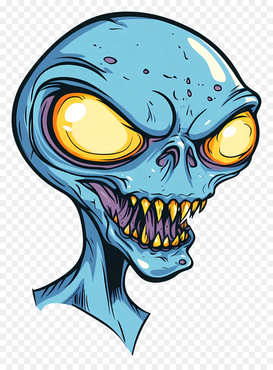 Extraterrestre Effrayant，Tête D'extraterrestre PNG