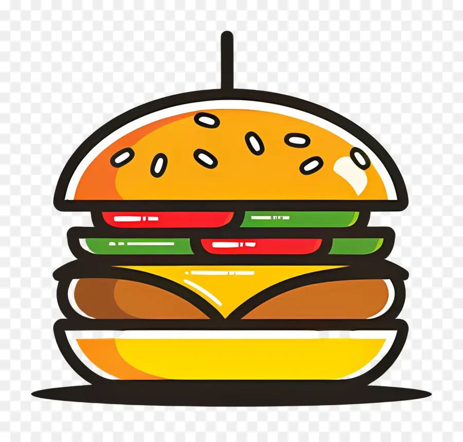 Logo De Hamburger，Hamburger Simple PNG