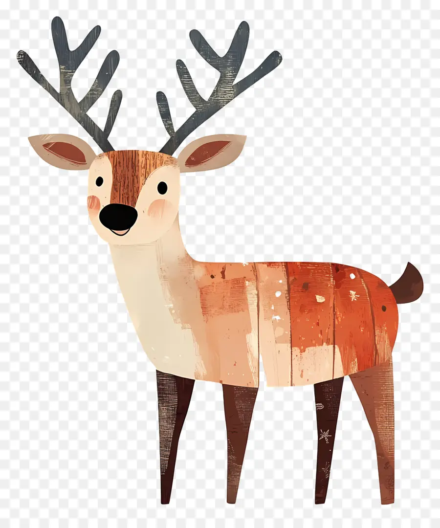 Cerf De Noël，Cerf De Dessin Animé PNG