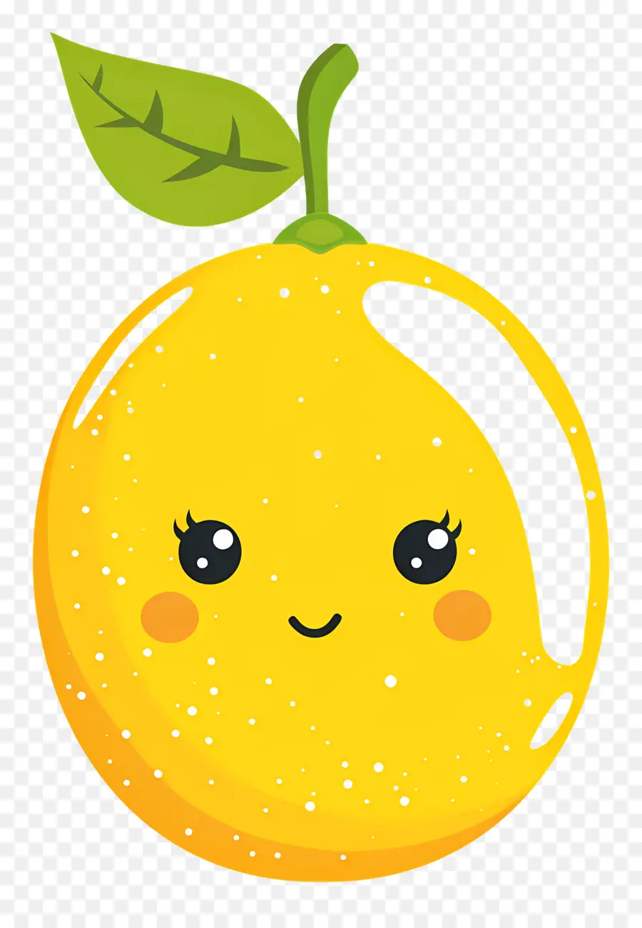 Citron Kawaii，Bonne Orange PNG