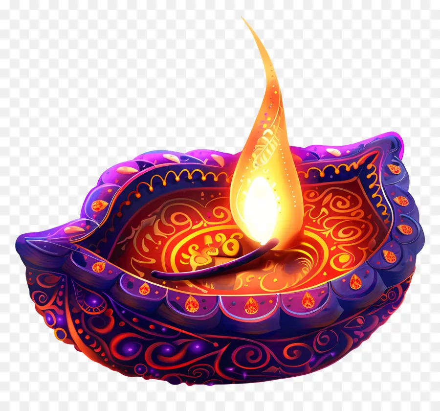 Lampe De Diwali，Diya Décoratif PNG