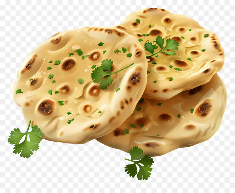 Pain Naan，Pain Plat Aux Herbes PNG