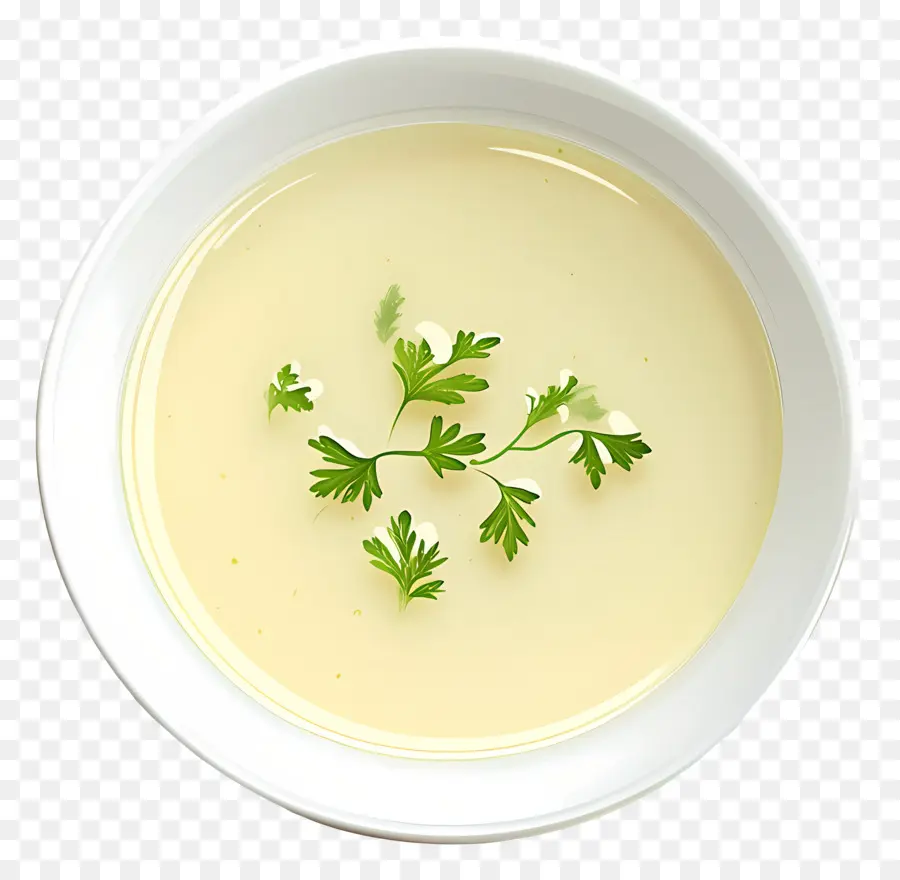 Vichyssoise，Soupe Claire Au Persil PNG